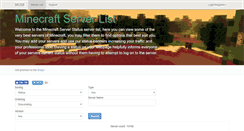 Desktop Screenshot of mcserverstatus.com